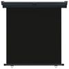vidaXL バルコニー用 サイドオーニング 175x250cm ブラック