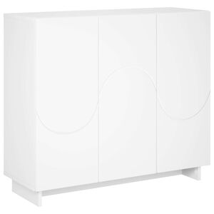 vidaXL サイドボード ホワイト 85.5 x 31 x 75 cm エンジニアードウッド