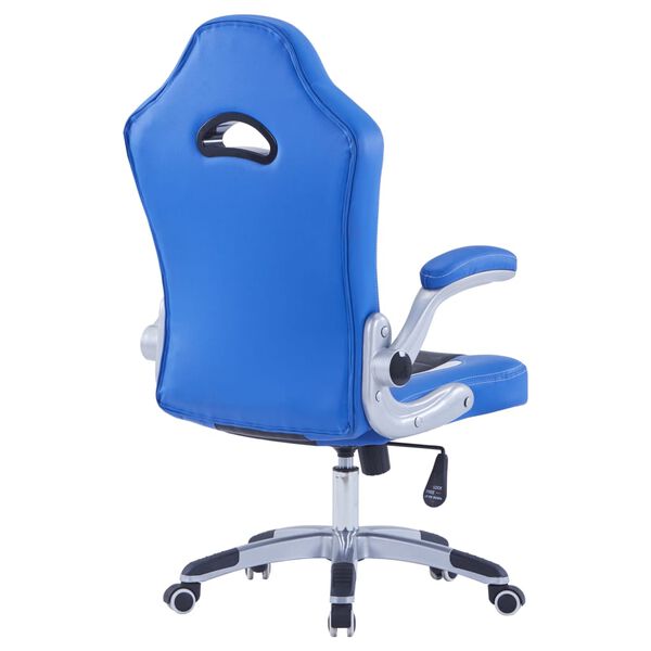vidaXL ゲーミングチェア 合成皮革製 ブルー