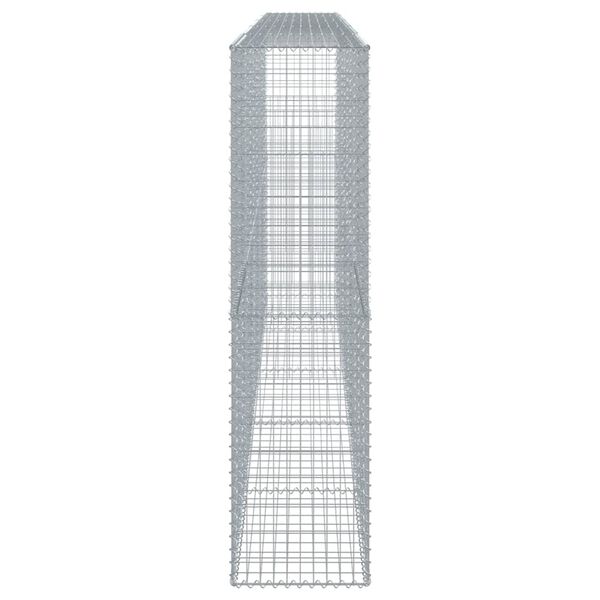 vidaXL 蛇籠バスケット カバー付き 500x50x200cm 亜鉛メッキ鉄