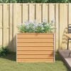 vidaXL ガーデンレイズドベッド 100x100x77 cm 亜鉛メッキ鋼製 シルバー