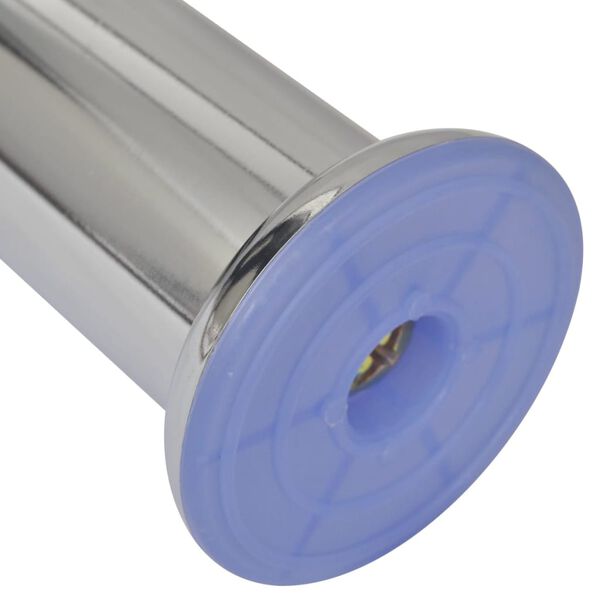 vidaXL ソファ脚 4点 丸型 クローム 120mm