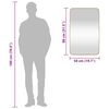 vidaXL 壁取り付け式ミラー ゴールド 50x80 cm 長方形