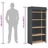 vidaXL 洋服ダンス グレー 79x40x170cm 布製
