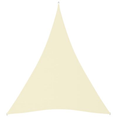 vidaXL サンシェードセイル 5x6x6m 三角形 オックスフォード生地 クリーム