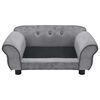 vidaXL 犬用ソファ グレー 72x45x30cm プラッシュ製
