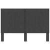 vidaXL ヘッドボード ダークグレー 布製 160x200cm