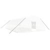 vidaXL スチールフレーム温室 ホワイト 60 m&sup2; 10x6x2.85 m