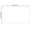 vidaXL キッチン用 汚れ防止板 ブラック 80x50cm 強化ガラス製
