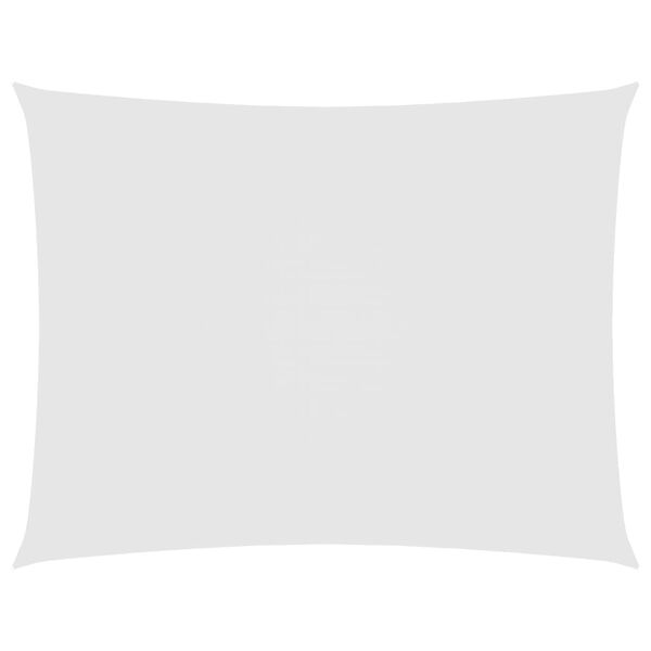 vidaXL サンシェードセイル 5x7m 長方形 オックスフォード生地 ホワイト