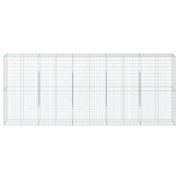 vidaXL 蛇籠バスケット カバー付き 500x50x200cm 亜鉛メッキ鉄