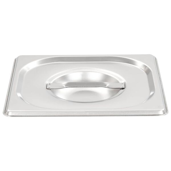 vidaXL ガストロノームパン専用 GN 1/6 ふた 8点 ステンレススチール製
