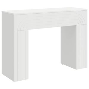 vidaXL コーヒーテーブル ホワイト 102 x 35 x 75 cm エンジニアードウッド