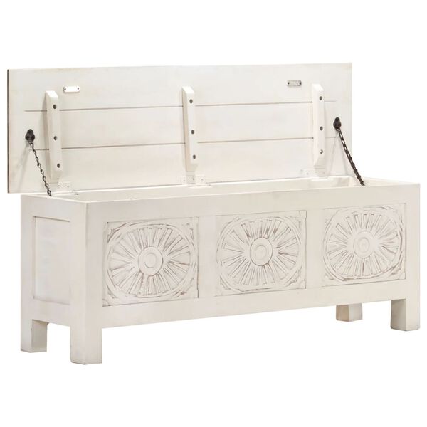 vidaXL 収納ボックス 110x30x40 cm アカシア無垢材