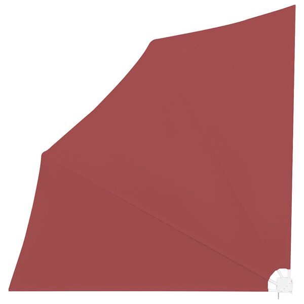 vidaXL 折りたたみ式 バルコニー用 サイドオーニング テラコッタ 140x140cm