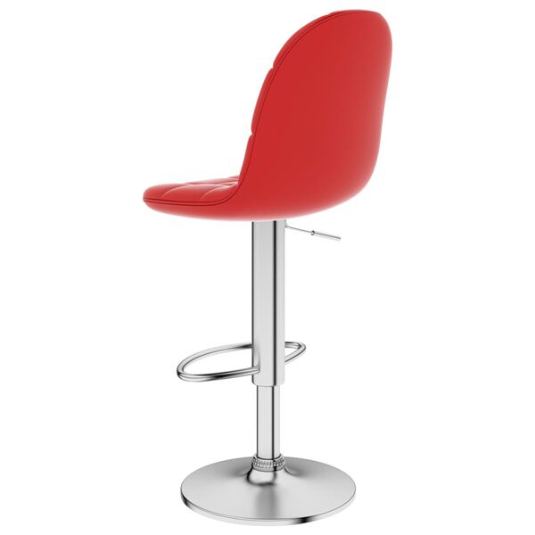 vidaXL バースツール ワインレッド 合成皮革製