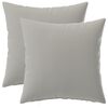 vidaXL クッションカバー 2 pcs HEERLEN グレー 40 x 40 cm ポリエステル