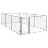 vidaXL 屋外用犬小屋 ドア付き 2x4x1m 亜鉛メッキ鋼