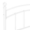 vidaXL ベッドフレーム ホワイト 金属製 140x200cm