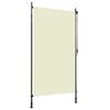 vidaXL 屋外用ローラーブラインド 120x270cm クリーム
