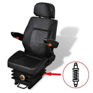vidaXL トラクターシート サスペンション付き