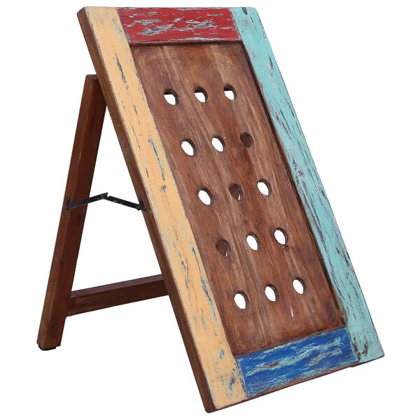 vidaXL ワインラック ボトル15本 47x28x78cm 無垢の再生木材