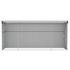 vidaXL 壁面取り付け ガーデン納屋 118x382x178 cm スチール アントラシート