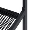 vidaXL ガーデンチェア 4点 PVC製 ブラック