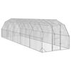 vidaXL チキンラン 2.5x10x2.25 m 亜鉛メッキ鋼