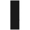 vidaXL ブックキャビネット ブラック 98x30x98cm エンジニアリングウッド