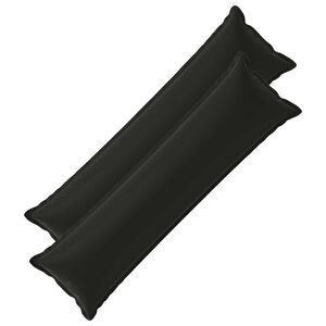 vidaXL クッションカバー 枕で HOUTEN 2 個 ブラック ポリエステル