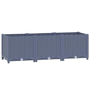vidaXL レイズドベッド 120x40x38cm ポリプロピレン製