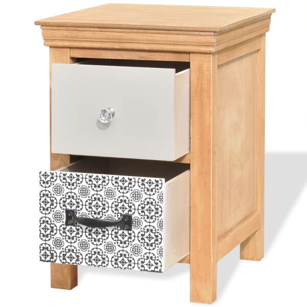 vidaXL 引き出しキャビネット 34x34x46cm 無垢材