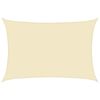 vidaXL サンシェードセイル 160g/m² クリーム 5x7m 高密度ポリエチレン