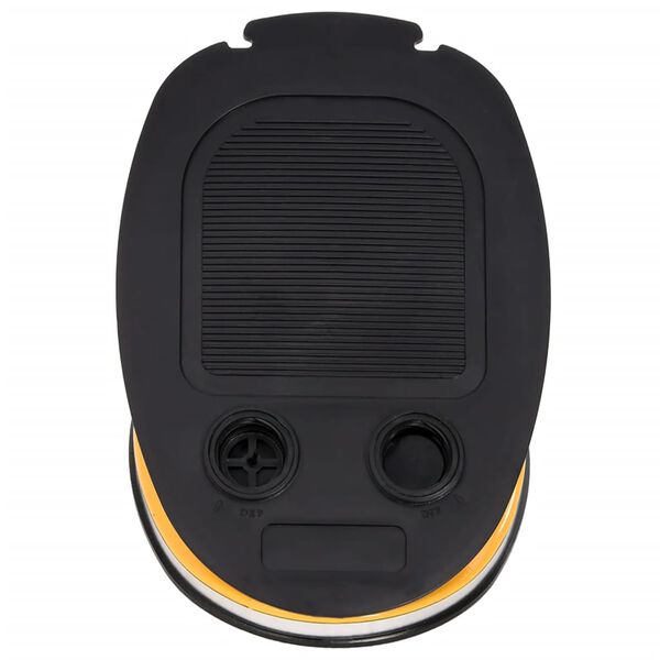 vidaXL フットポンプ 26x18cm PP＆PE製 グレー＆イエロー