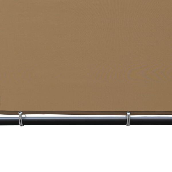 vidaXL ガゼボ 傾斜ルーフ付き 400x400x264cm ベージュ 180g/m&sup2;