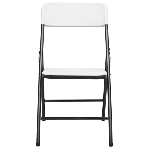 vidaXL 折りたたみガーデンチェア 4点 HDPE製 ホワイト