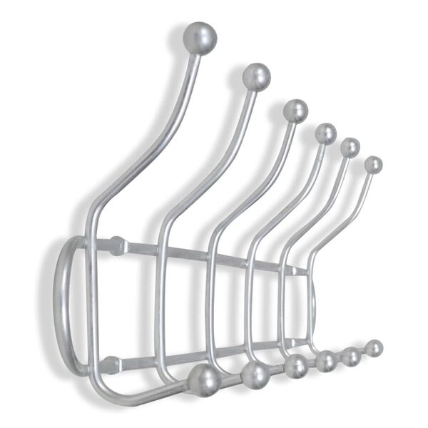 vidaXL 壁掛けペグボード 2点 スチール製 フック12点付き