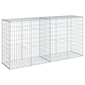 vidaXL 蛇籠バスケット カバー付き 200x50x100cm 亜鉛メッキ鉄