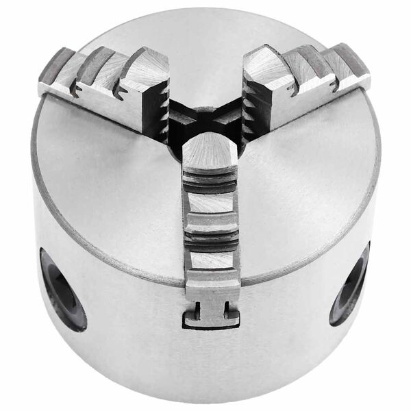 vidaXL 3ジョー セルフセンタリング 旋盤チャック 80mm スチール製