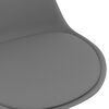 vidaXL 324201 vidaXL Swivel Dining Chairs 2 pcs Light Grey Faux Leather