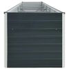 vidaXL ガーデンレイズドベッド 400x80x77cm 亜鉛メッキ鋼製 アントラシート
