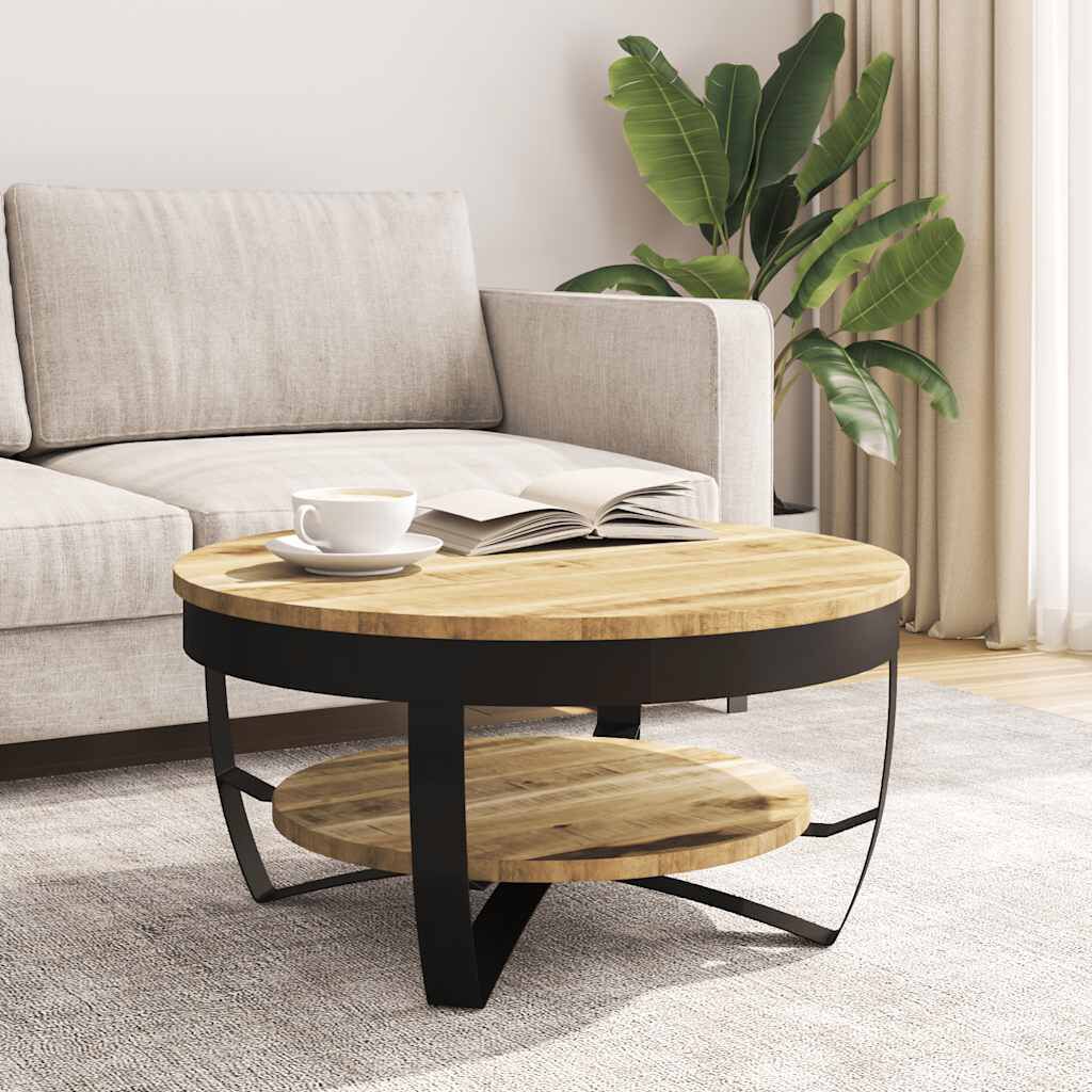 vidaXL コーヒーテーブル マンゴー無垢材 (粗目) 65x32cm | vidaXL.jp