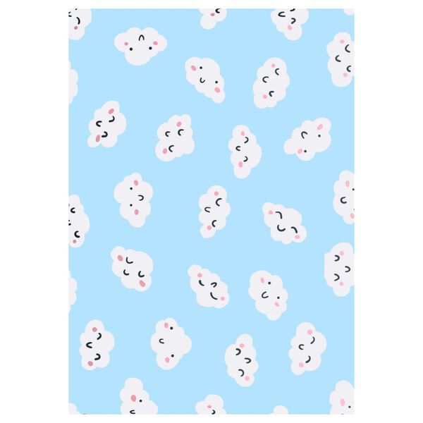 vidaXL プリントラグ マルチカラー 160x230cm 布製