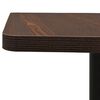 vidaXL ビストロテーブル ダークアッシュ 80x80x75cm MDF＆スチール
