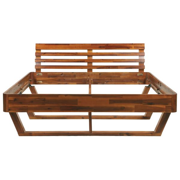 vidaXL ベッドフレーム アカシア無垢材 160x200 cm