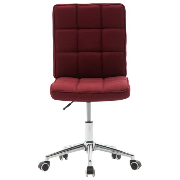 vidaXL ダイニングチェア 2点 ワイン 布製