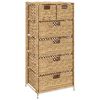vidaXL 収納ユニット バスケット6点付き 47&times;37&times;100 cm ホテイアオイ