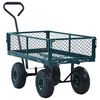 vidaXL ガーデンハンドトローリー 手押し車 グリーン 250kg