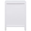 vidaXL ベッドサイドキャビネット ホワイト 38x28x52 cm 桐材